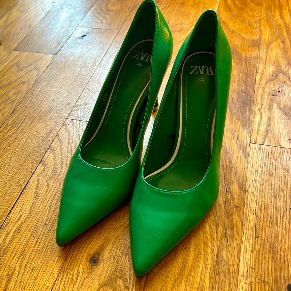 Emerald Green Zara Heels